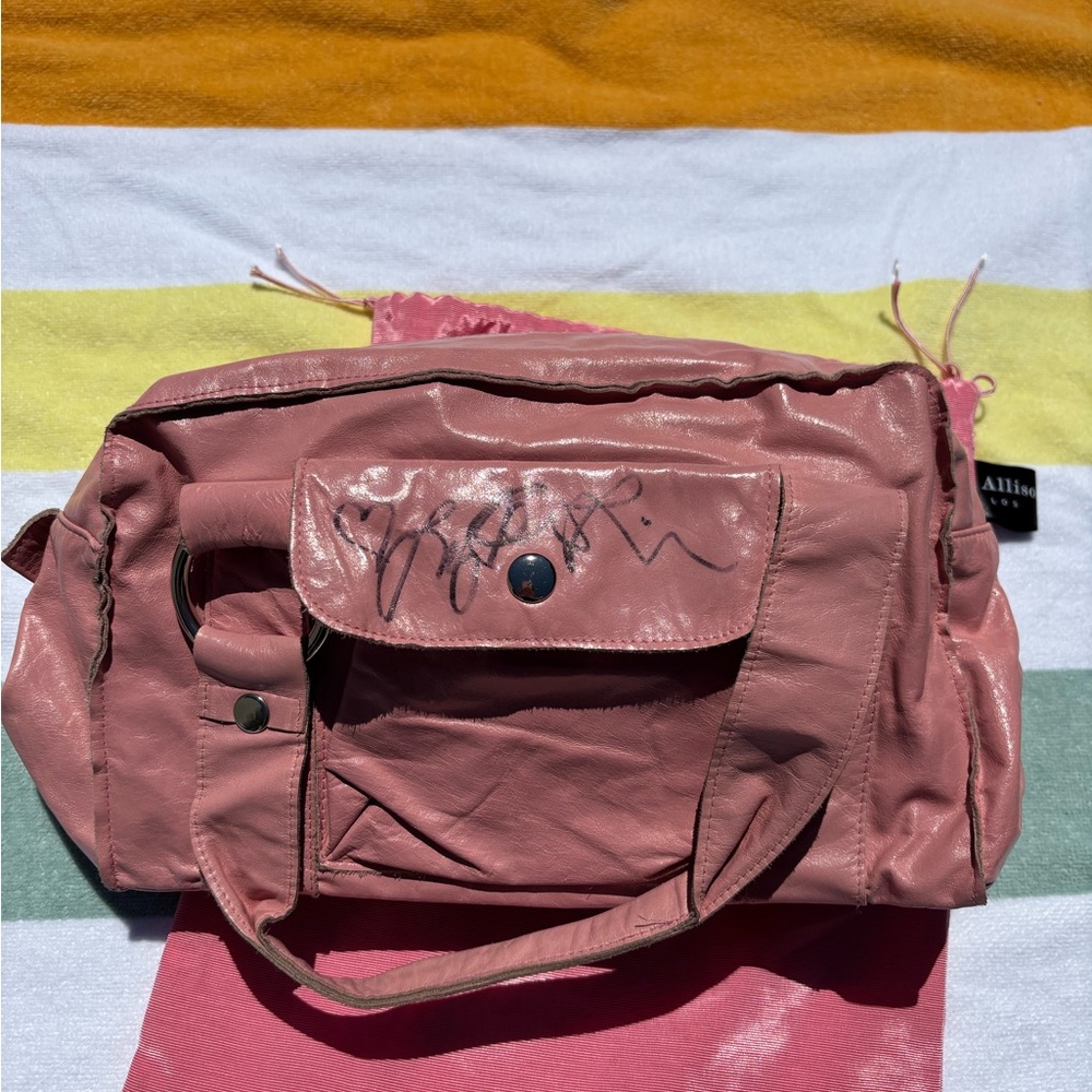 Lucy Liu signed Allison Burns Bag